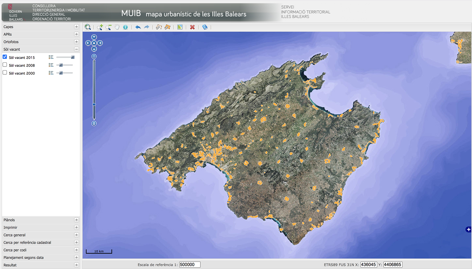 MUIB, suelo vacante 2015 Mallorca